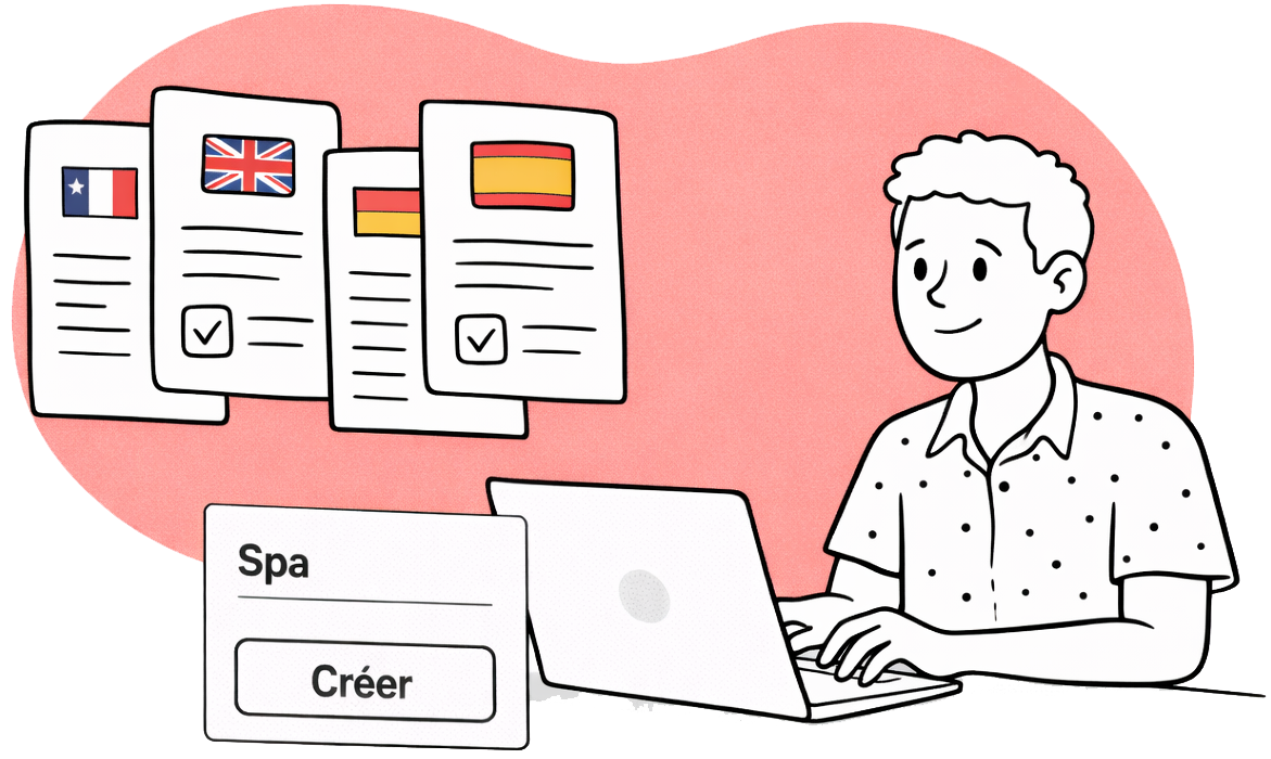 Création d’un équipement ou d’un accès avec charte multilingue sur BookItSafe